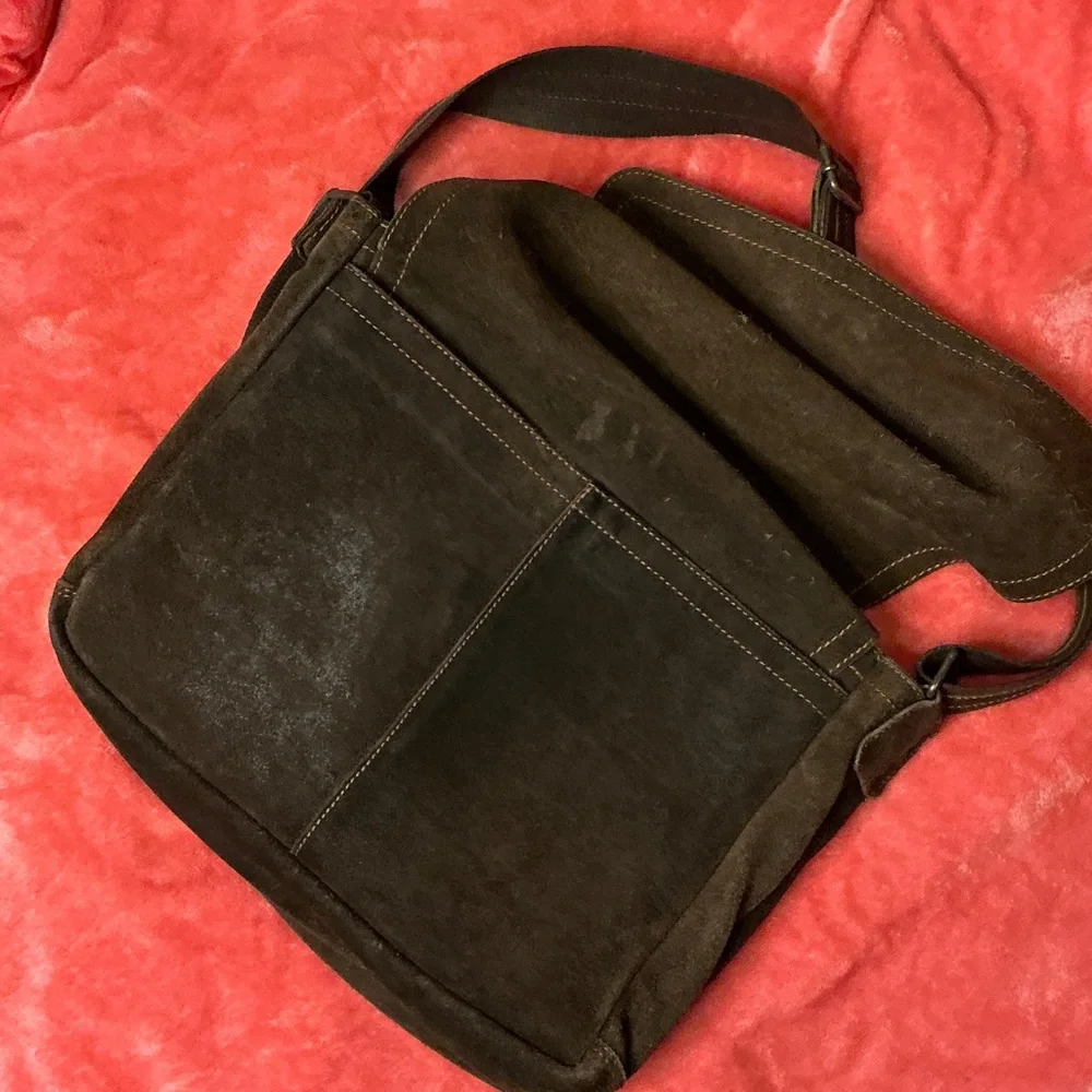 Men's Brown Messenger Bag - Picture 4 of 13